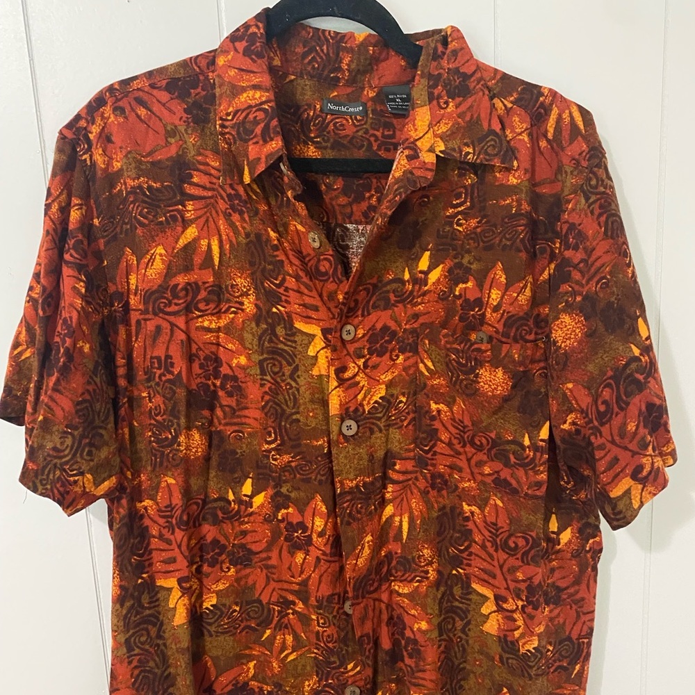Orange multicolored shirt